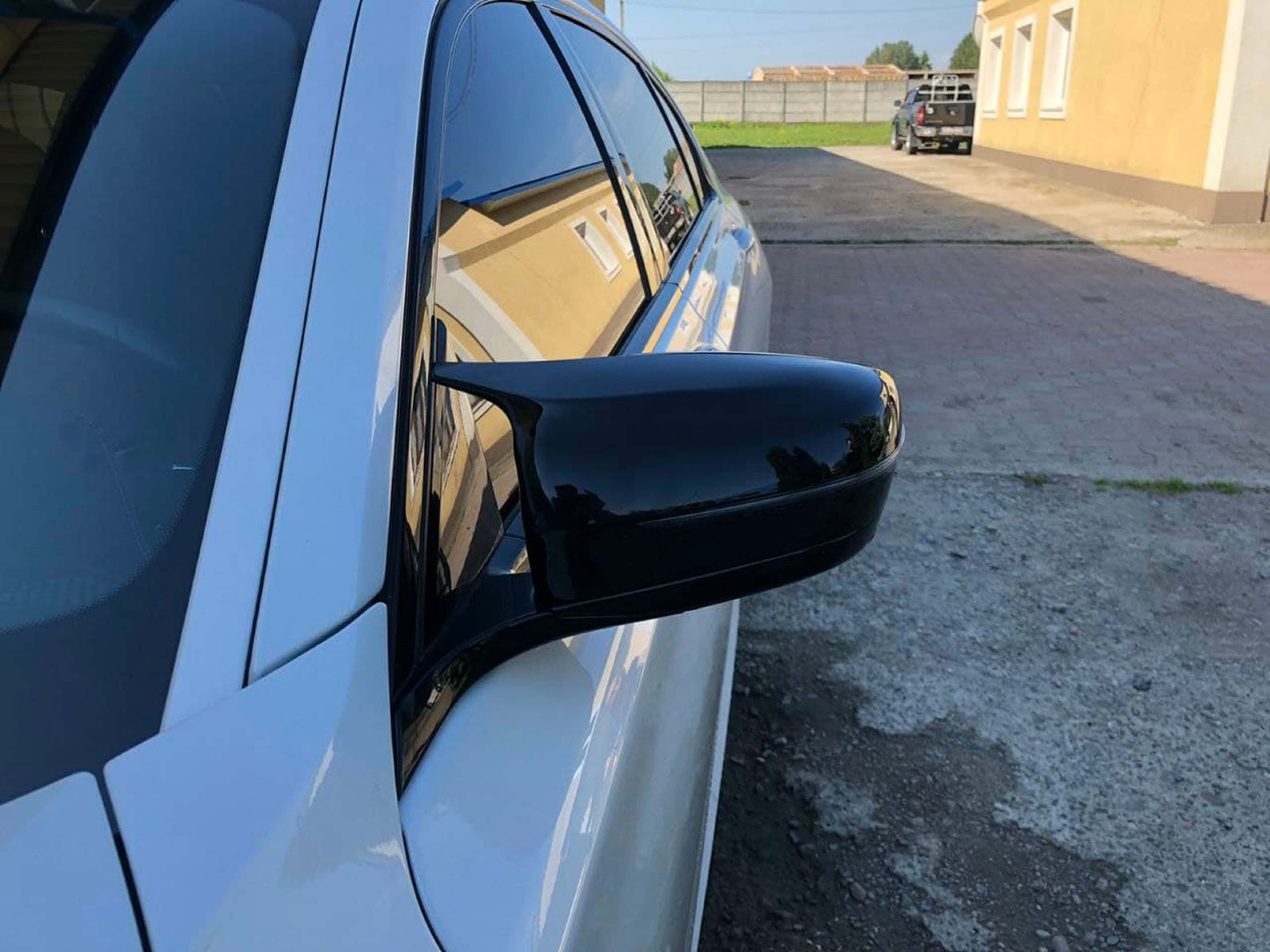 Накладки на дзеркала Чорний глянець (M-Look) на BMW 5 Series G30 / G31 2017-2020 року 5
