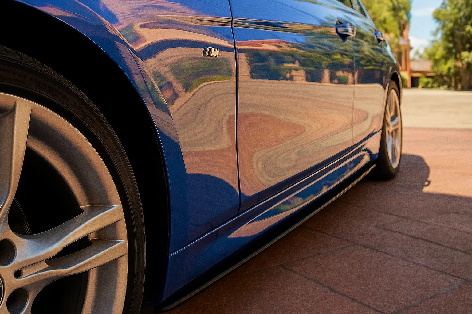 Накладки на пороги EuroCap (під M-Sport пороги, чорний глянець) 3
