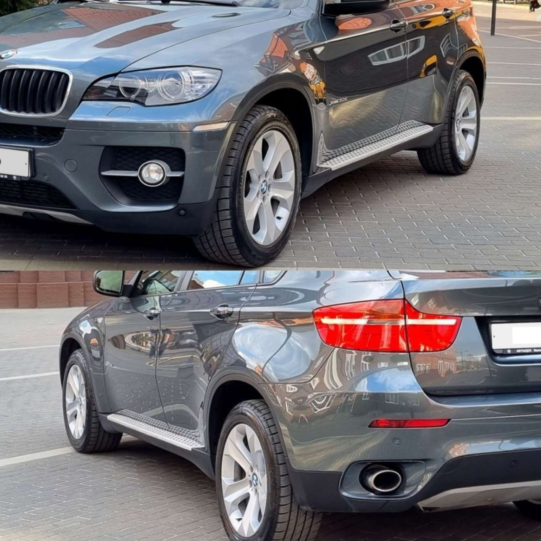Бризковики передні під пороги BMW X6 E71 07-13 / F16 14-18 комплект 2шт. 2