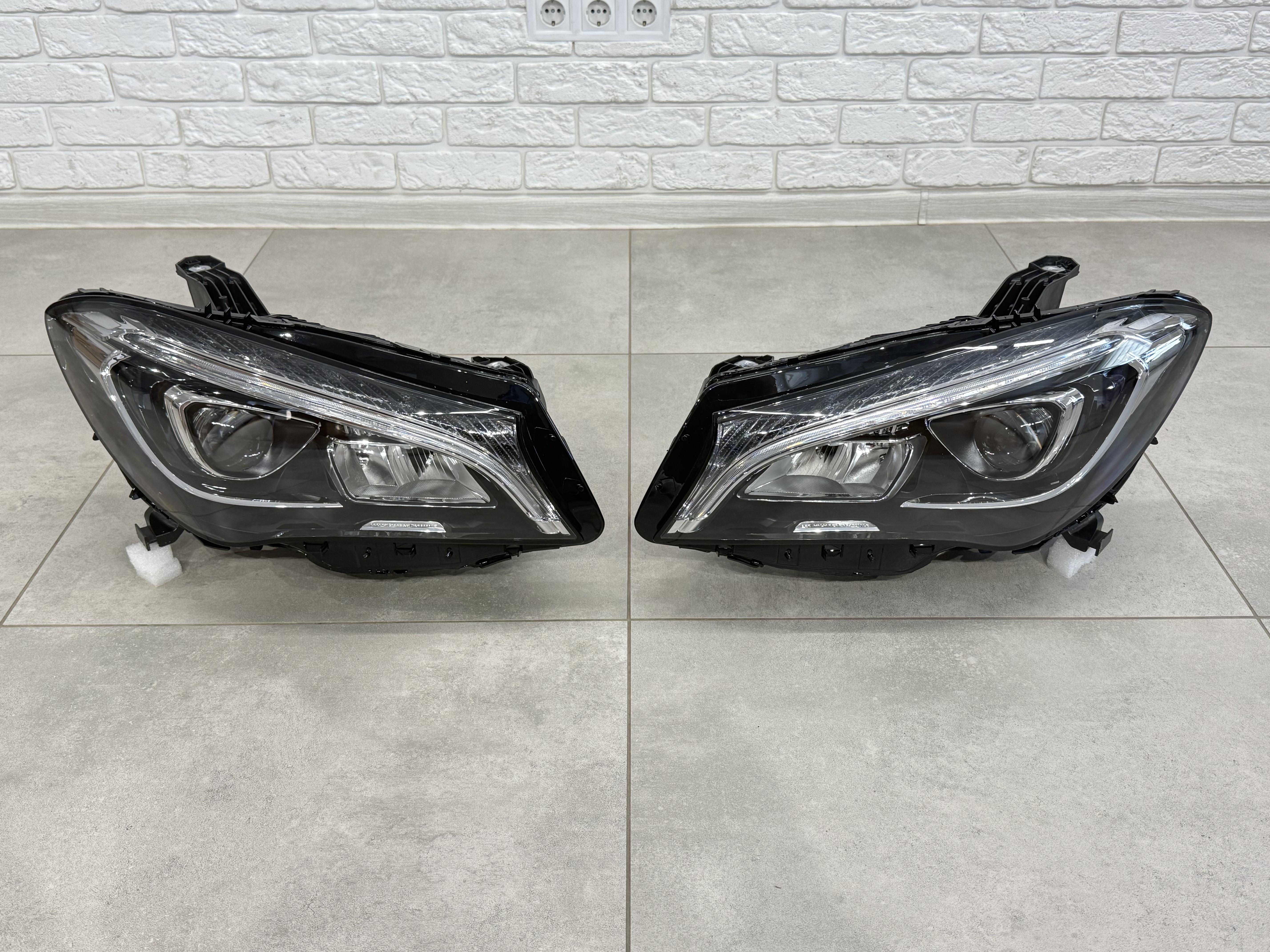 FULL LED фари Mercedes CLA-Class C117 2013-2018 комплектні з блоками 2шт., АПГРЕЙД ГАЛОГЕН У LED 2