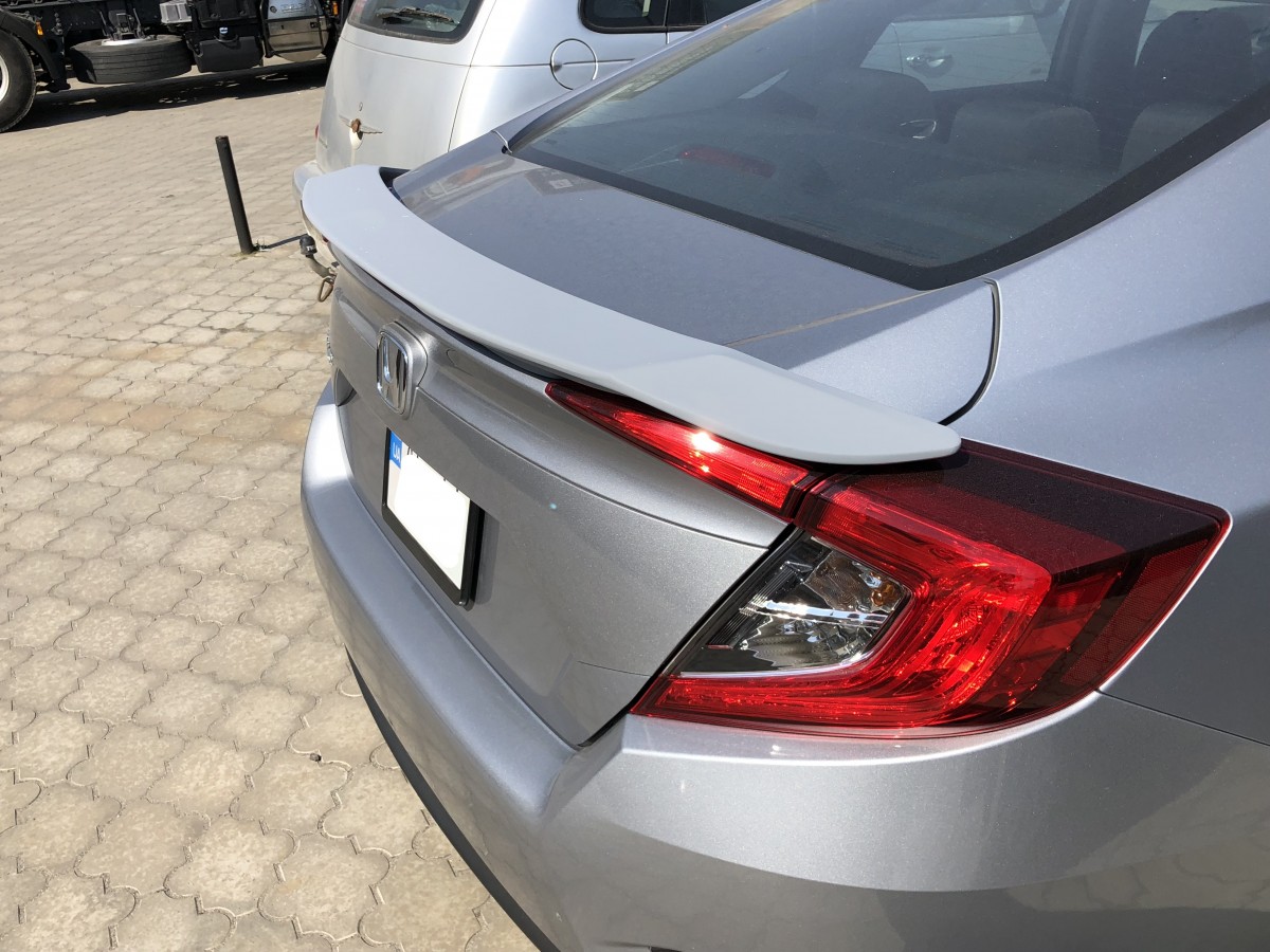 Спойлер багажника Honda Civic зі стоп сигналом 2016-ABS пластик під фарбування 4