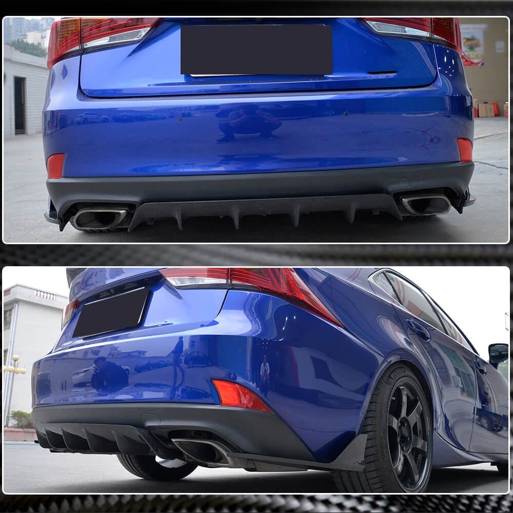 Дифузор заднього бампера (для Base/F-Sport 2016-2020, Карбон) 2