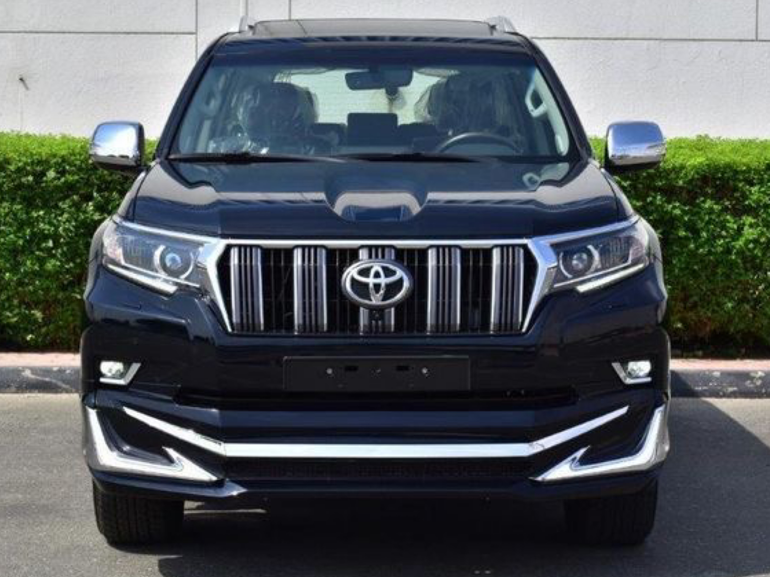 Спідниця переднього бампера Toyota Land Cruiser 150 2018 - з DRL 3