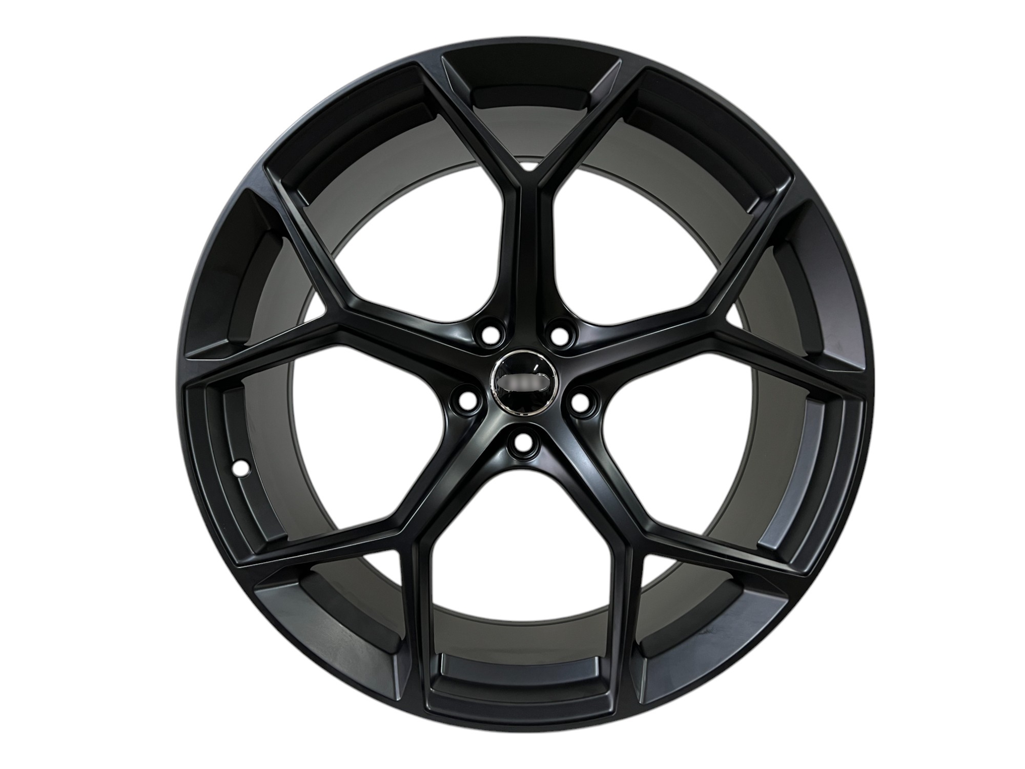 R22 Satin Black Диски (одноширокі 9.5J ET35) на Audi Q7 4M 2015-2020 року