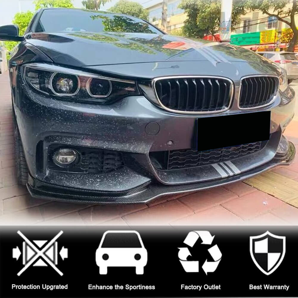 Накладка на передній бампер Lip V1 (для M-Sport, Карбон) 2