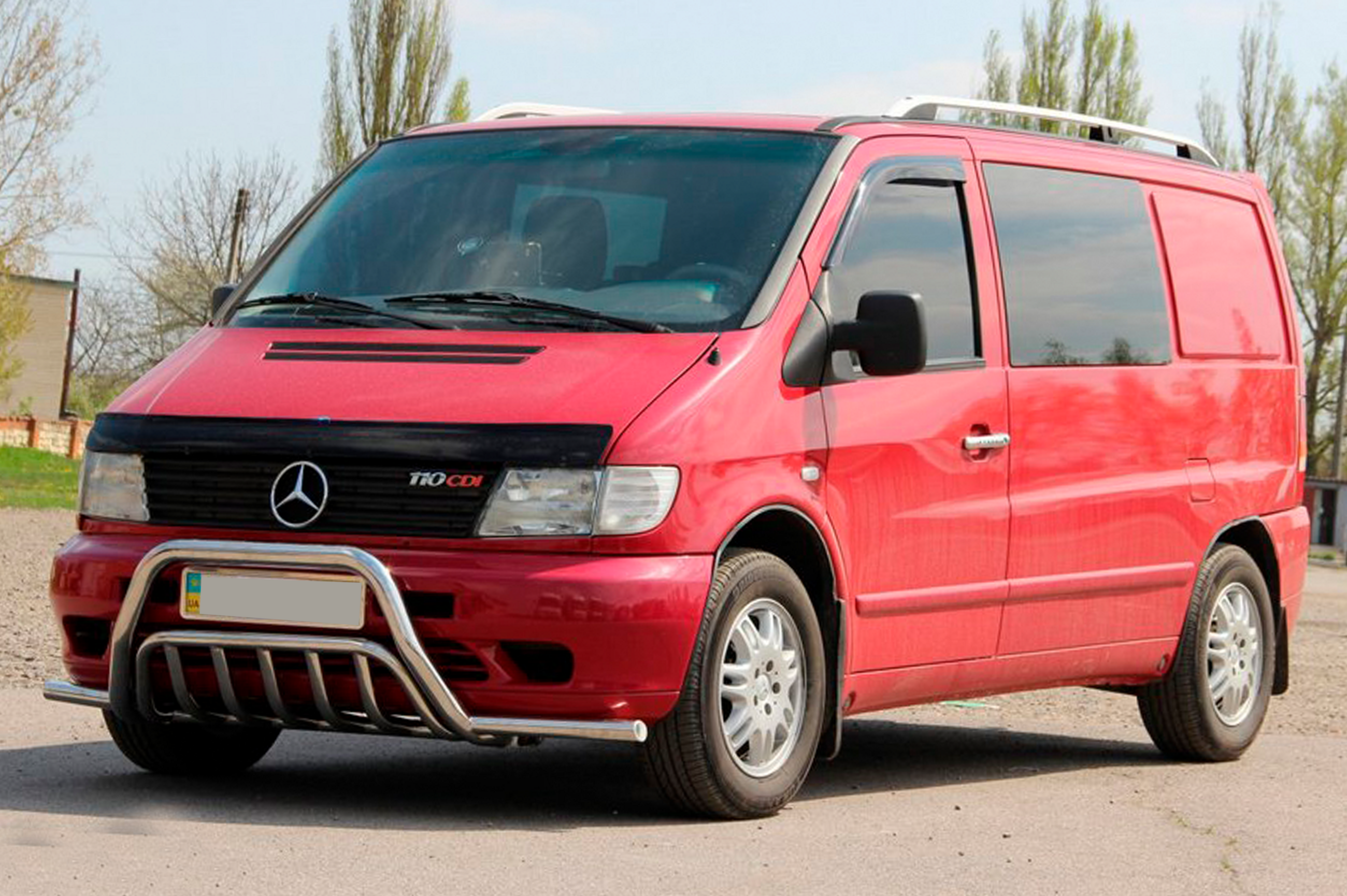 Кенгурятник із вусами WT002 Plus (нерж.) 2