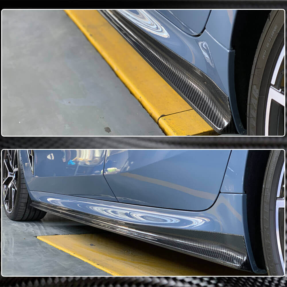 Накладки на пороги V1 (для G16 M-Sport/F93 M8, Карбон) 5