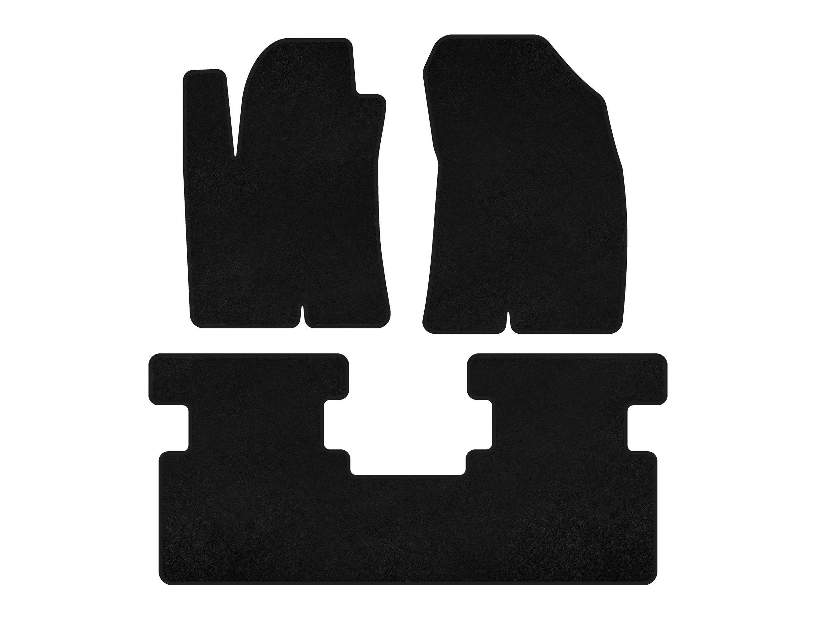 Килимки текстильні Deluxe (Не повний привод, чорний)
