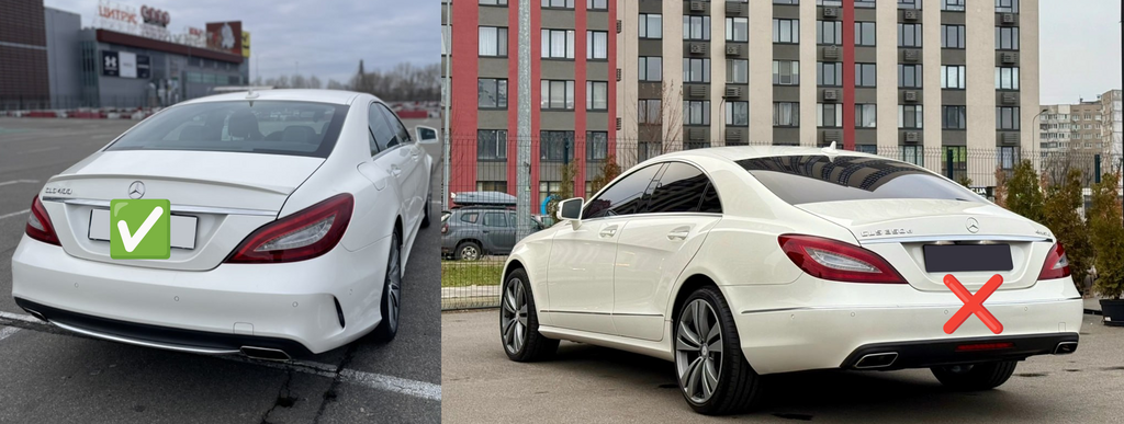 Задній дифузор з насадками (2015-2018, Дизайн CLS63) 3