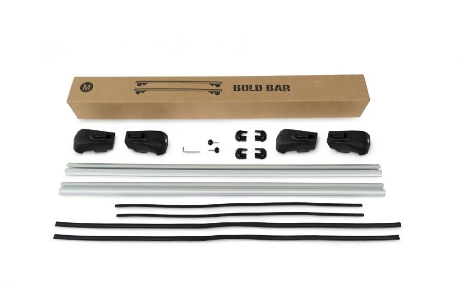 Перемички на звичайні рейлінги під ключ Bold Bar V1 (2 шт) Чорні 5