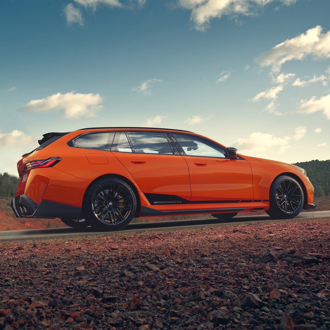 Леза на пороги (Карбон) V1 на BMW M5 G90 / G99 2024-2026 року 6