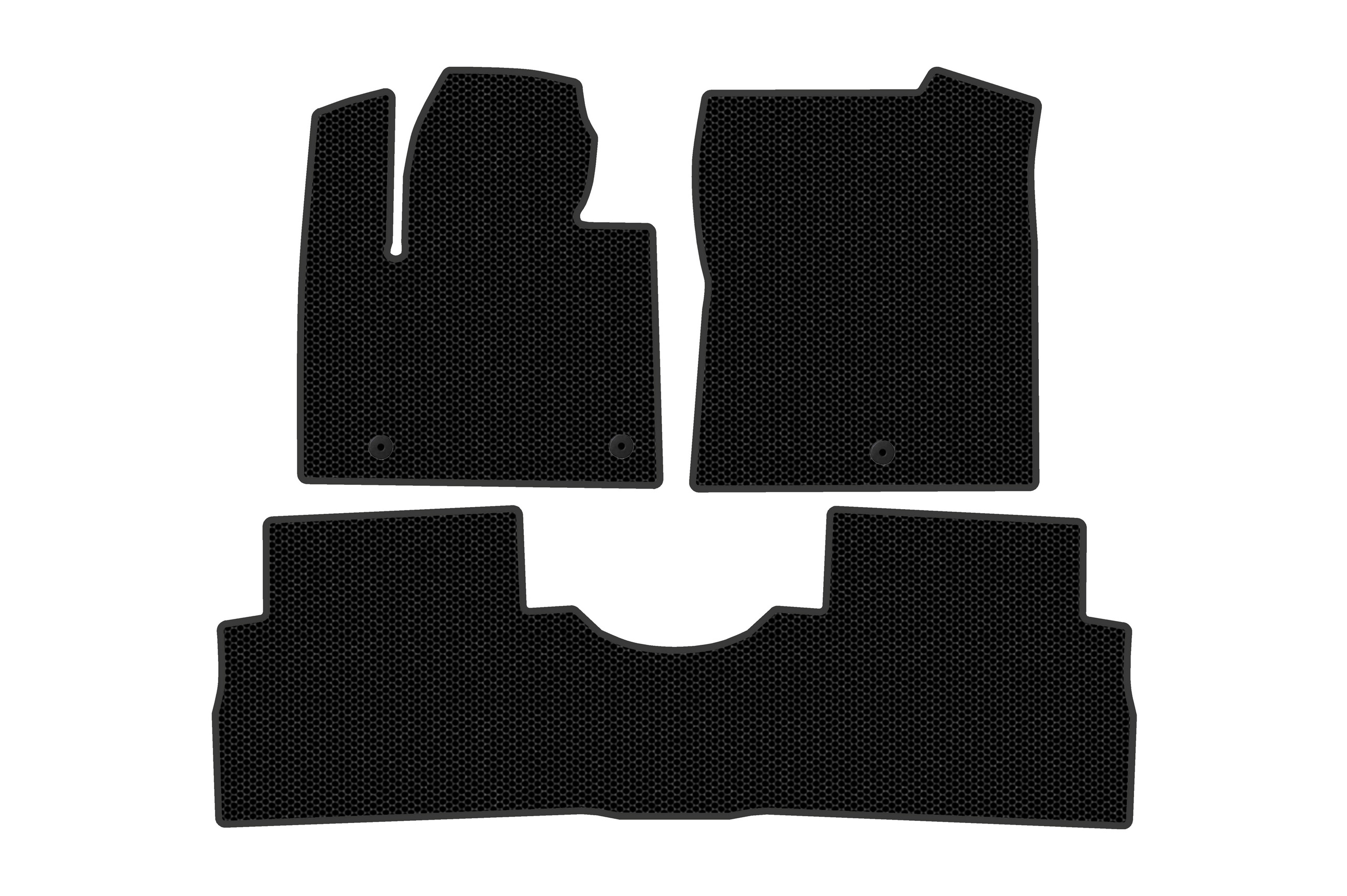 Гумові килимки Carsuit (2 ряди, Чорний)
