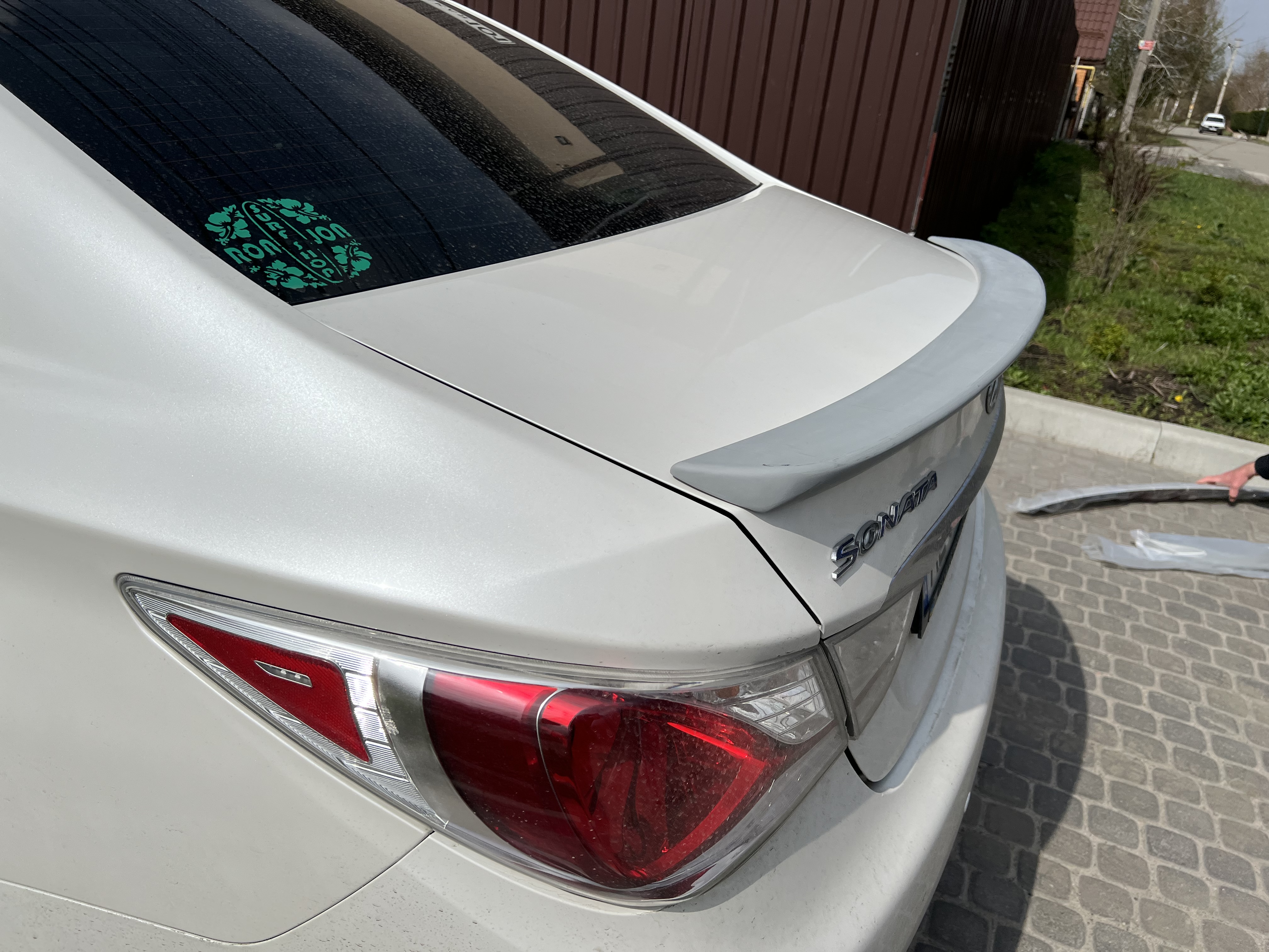 Спойлер ліп Hyundai Sonata YF 2010-2015 ABS пластик під фарбування 6