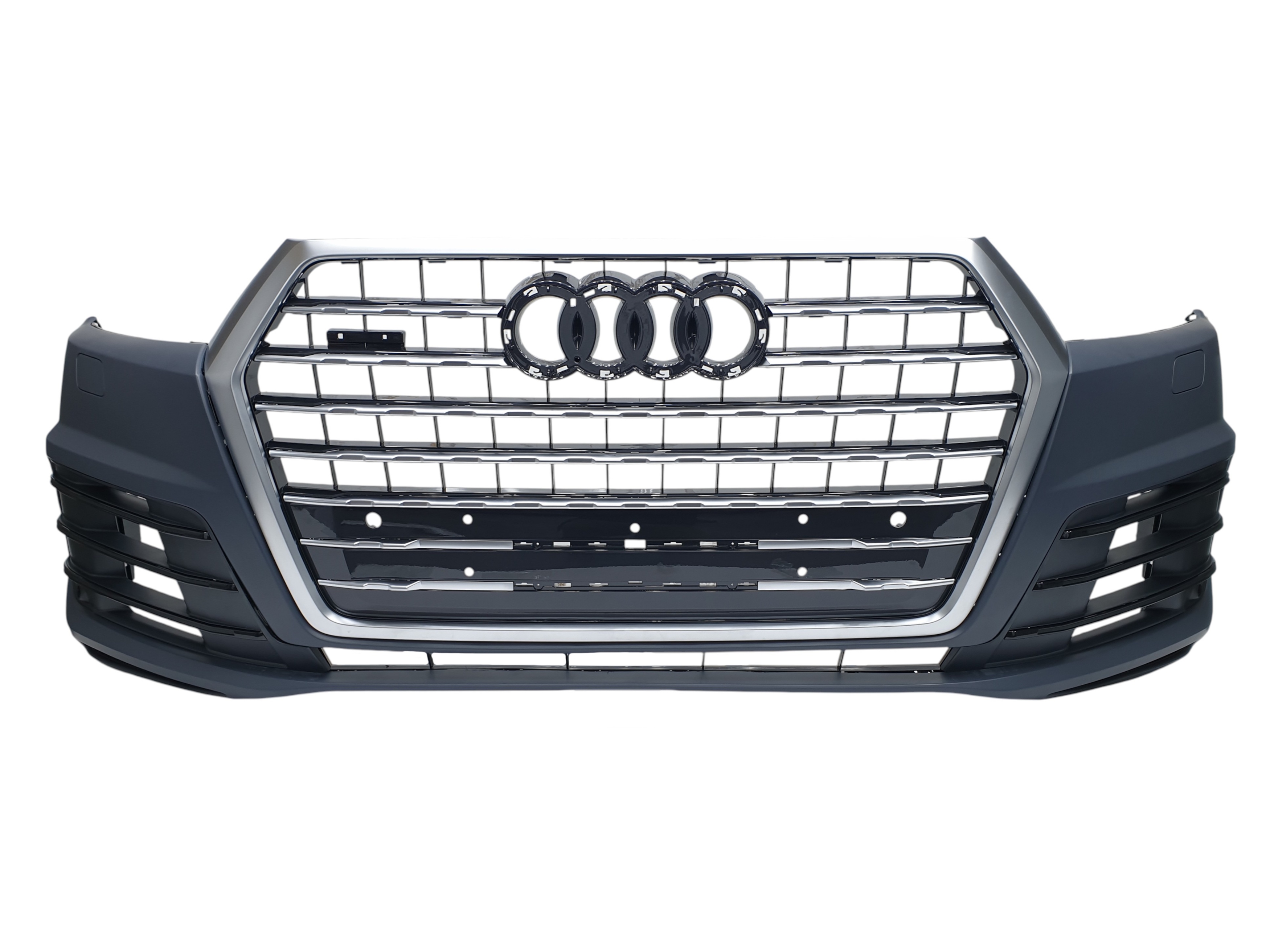 Передній бампер (S-Line) Silver на Audi Q7 4M 2015-2020 року