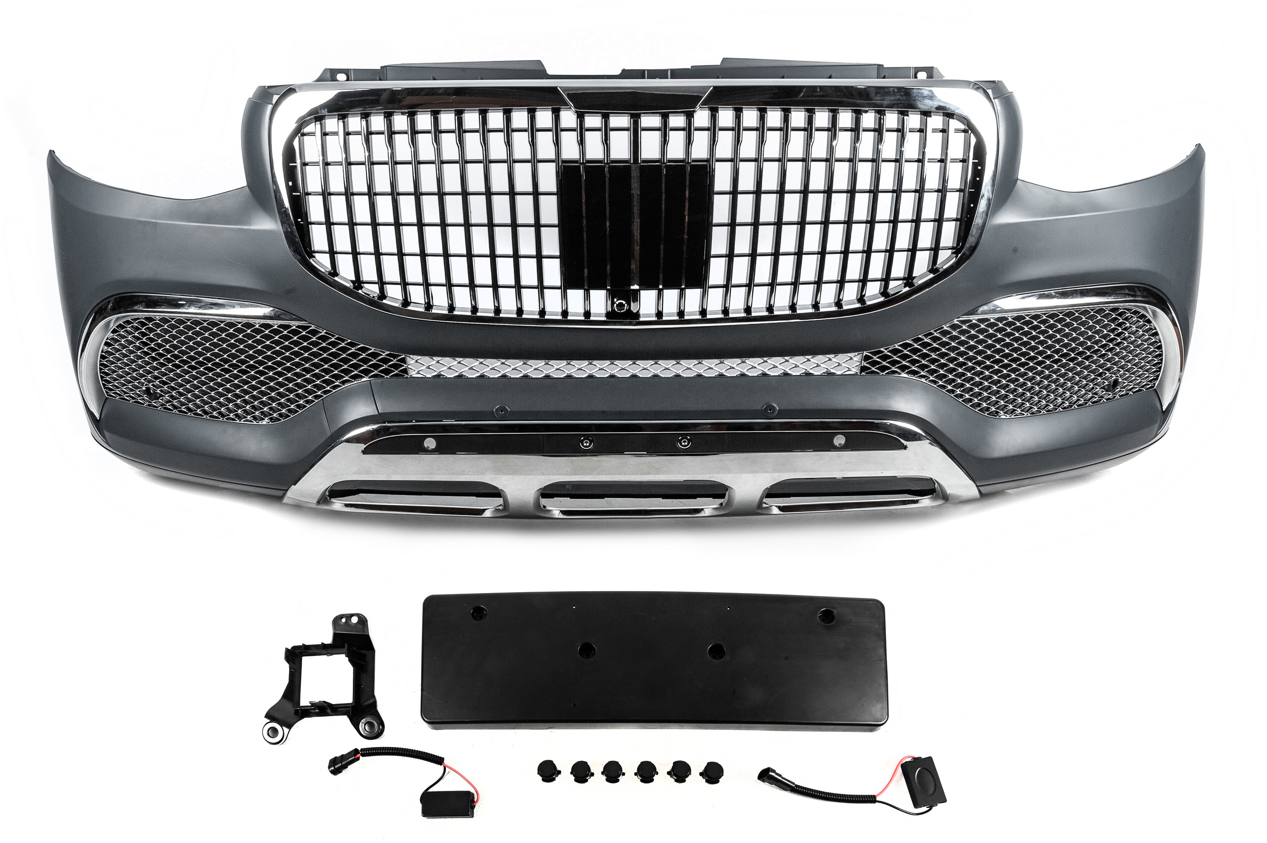Передній бампер з решіткою (Maybach) 4