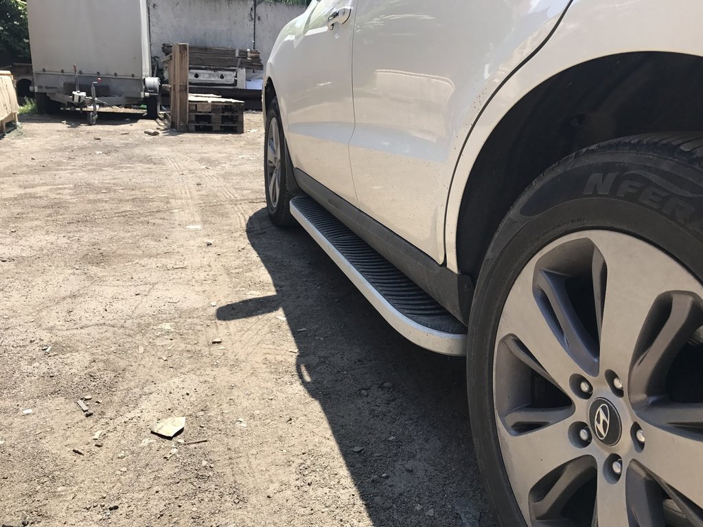Бокові пороги Tayga Grey (2 шт., алюміній) 3