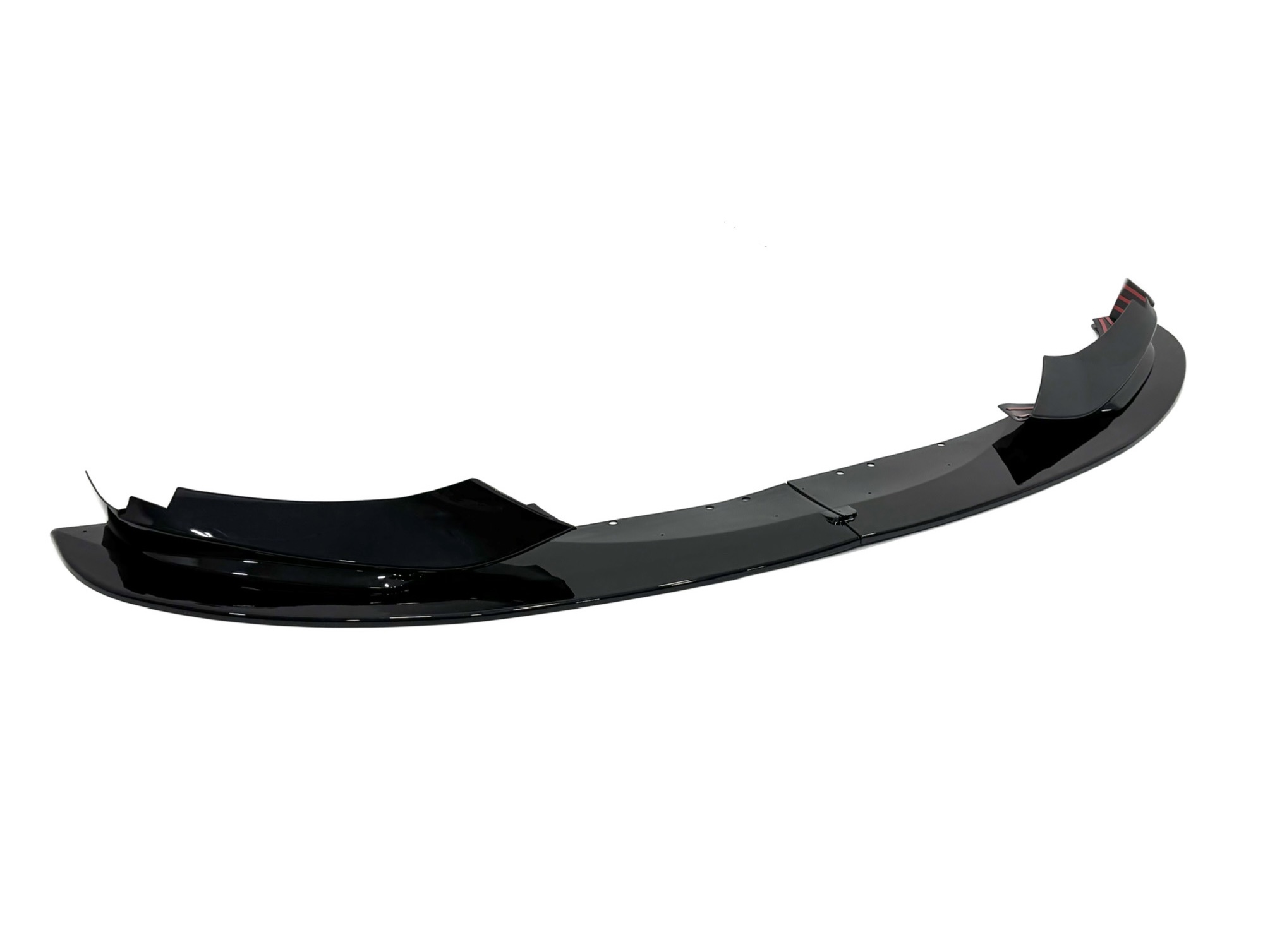 Спідниця переднього бампера M performance BMW 4 series F32 F33 F36 2013-2020 ABS пластик, чорний глянець 2