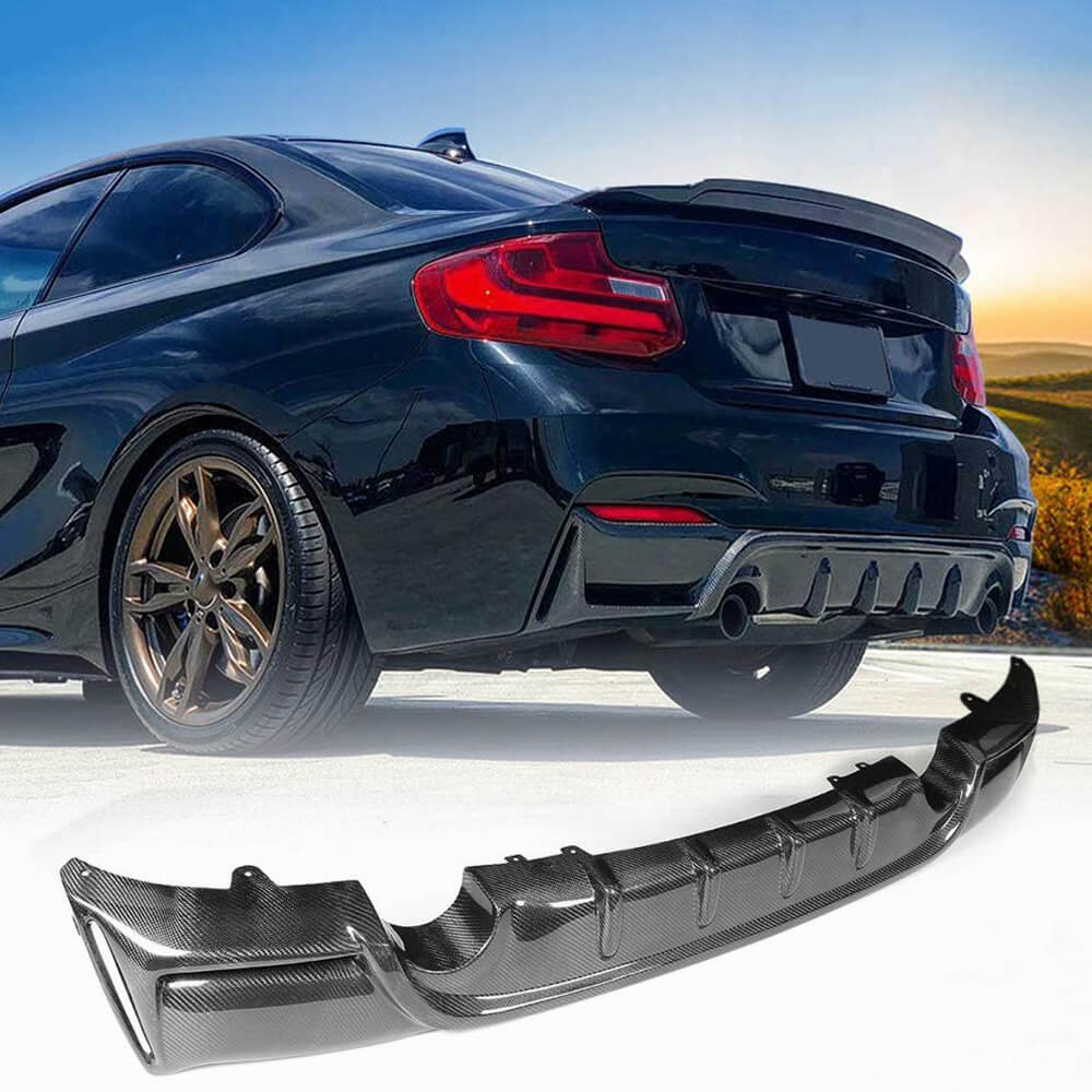 Дифузор заднього бампера V4 (для F22/F23 M-Sport, Карбон)
