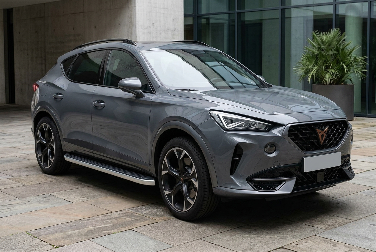 Бокові пороги Tayga Grey (2 шт., Алюміній)