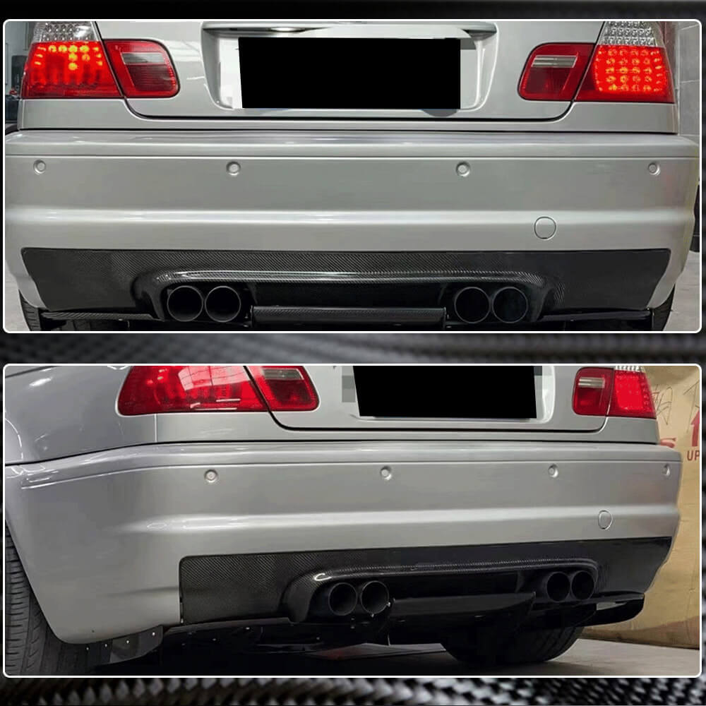 Дифузор заднього бампера V1 (для M3, Карбон) 3