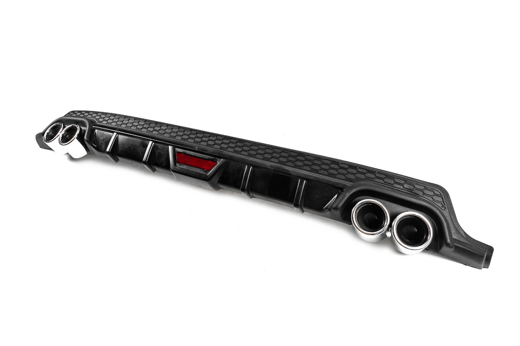 Універсальний задній дифузор V-9 (ABS) (чорний мат) 4