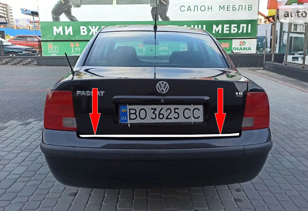 Кромка багажника SD 1996-2001 (нерж)