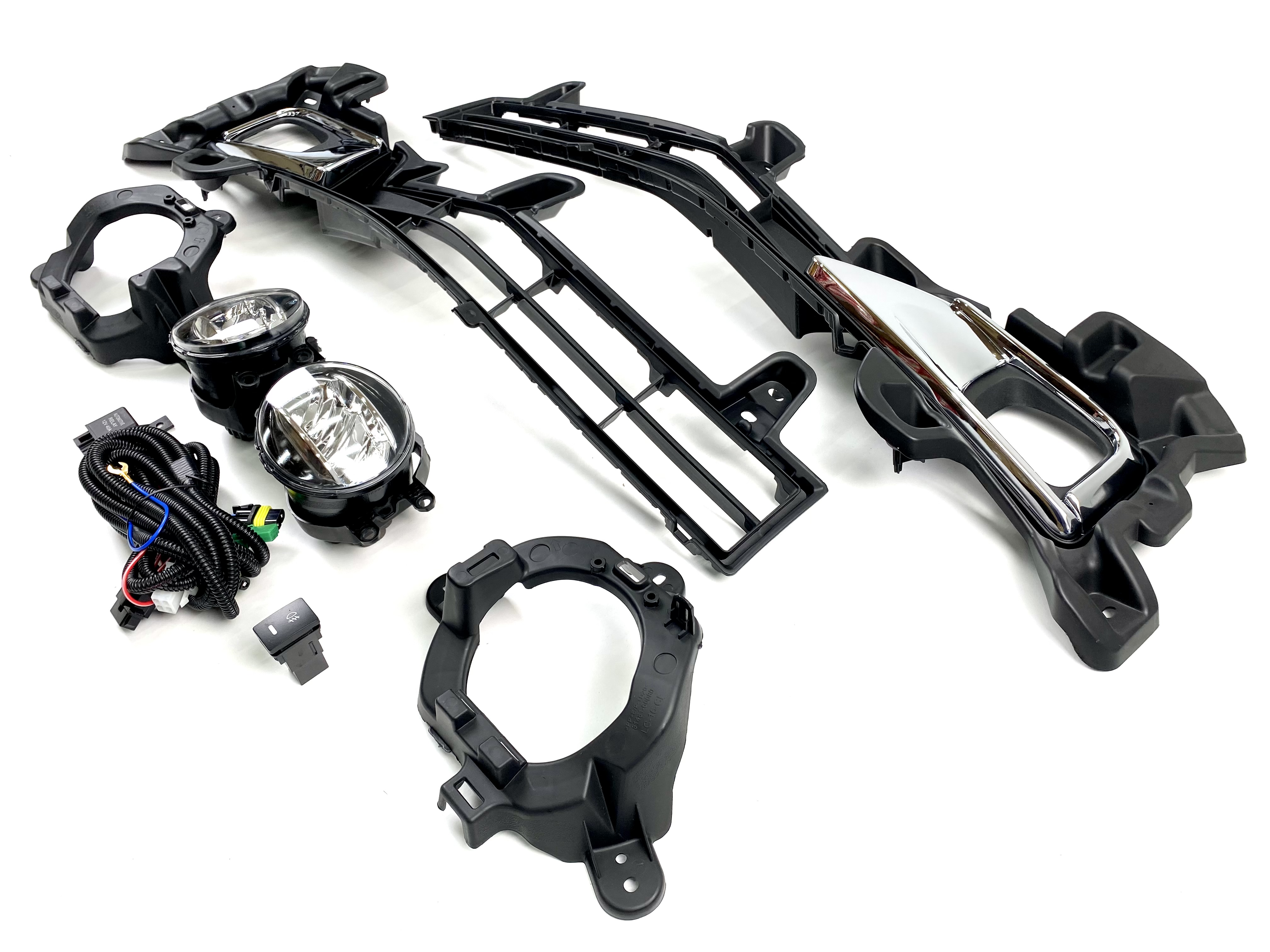 LED протитуманні фари з накладками Toyota Land Cruiser 200 2016-2021 2