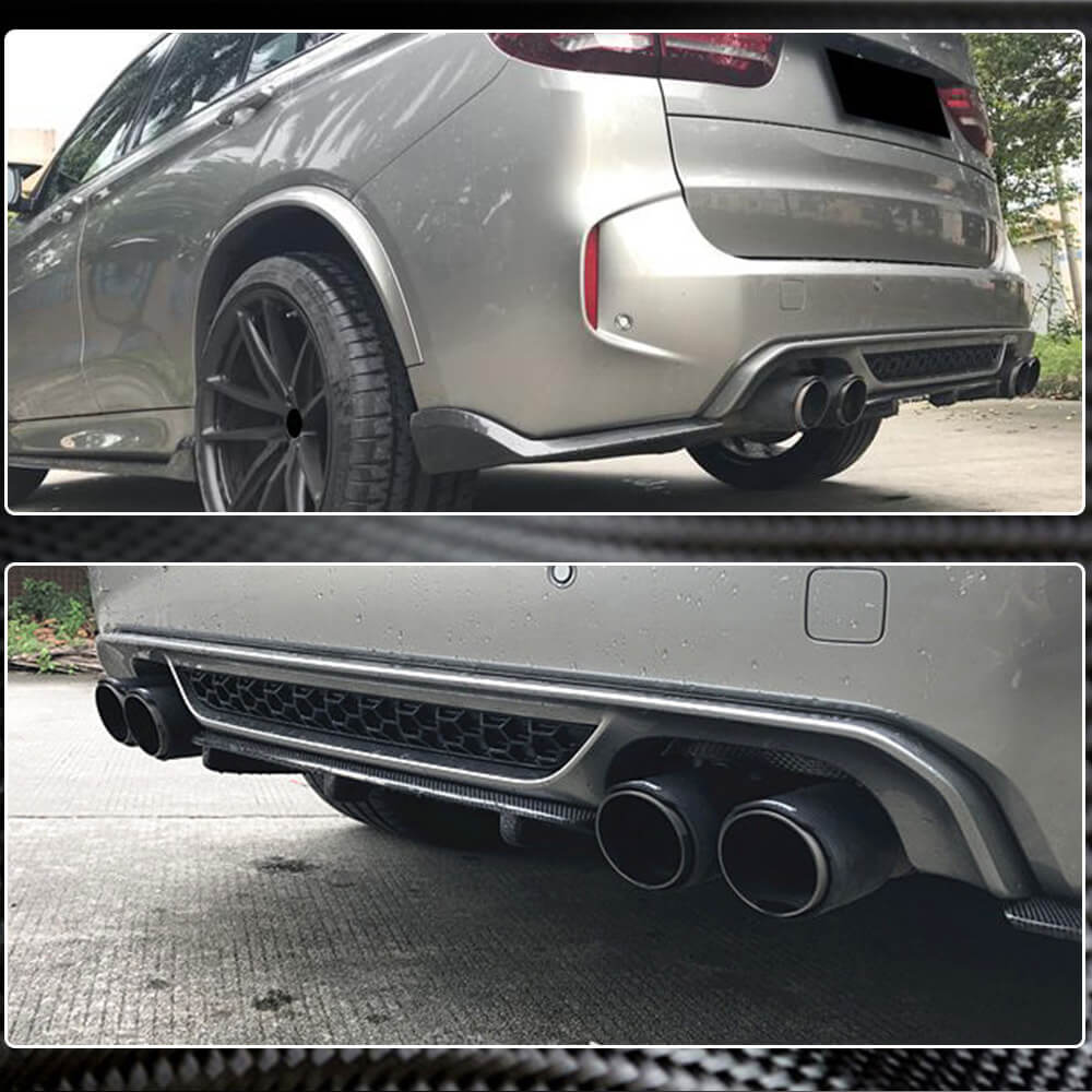 Дифузор заднього бампера V2 (для F86, Карбон) 3