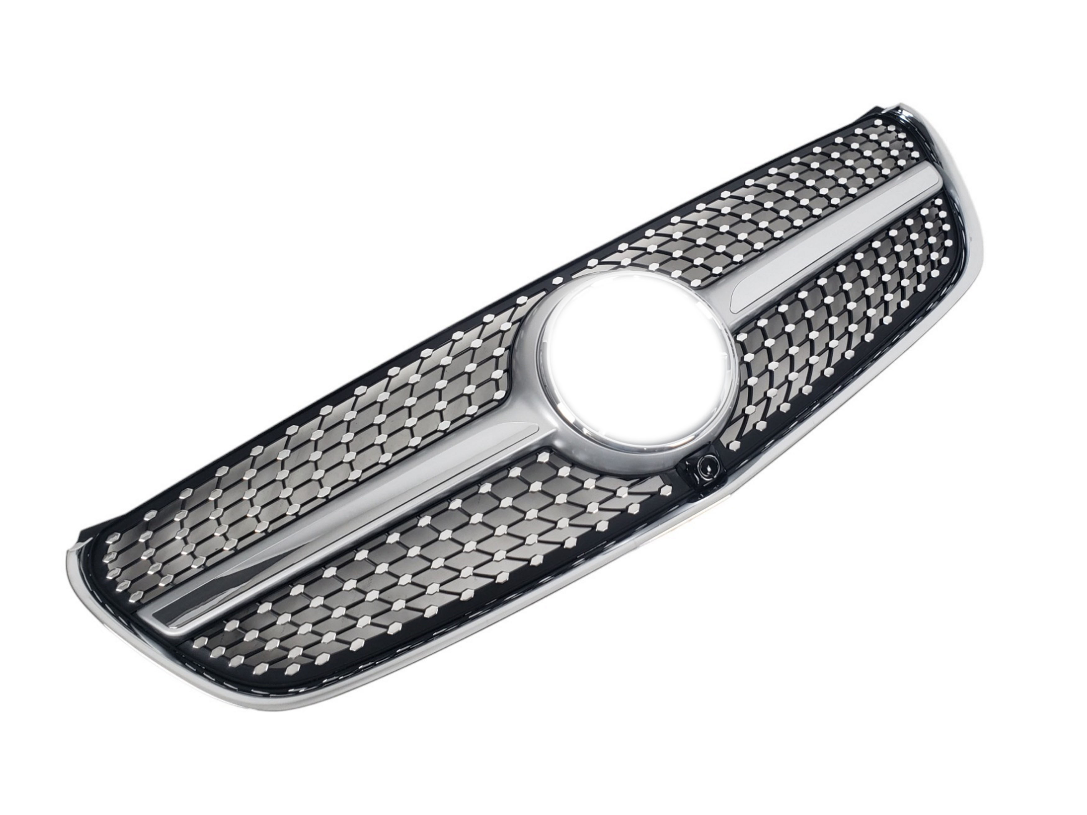 Решітка радіатора Silver (з місцем під камеру) Diamond на Mercedes-Benz V-Class W447 2014-2019 року 2