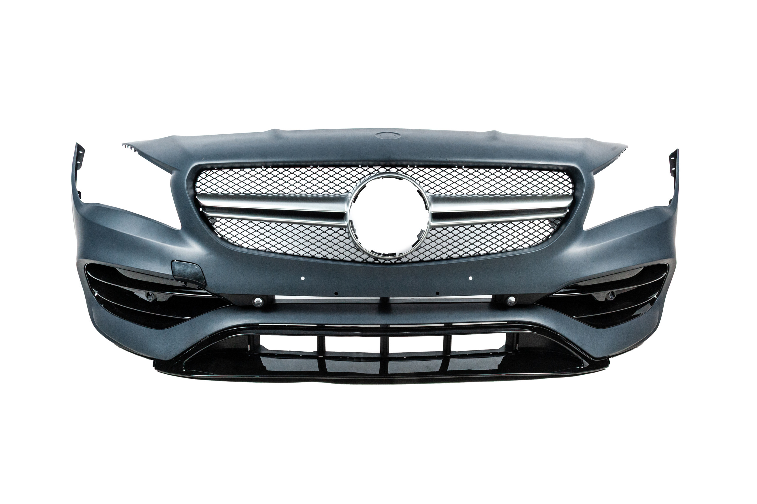 Передній бампер в зібраному вигляді (стиль CLA45 AMG)