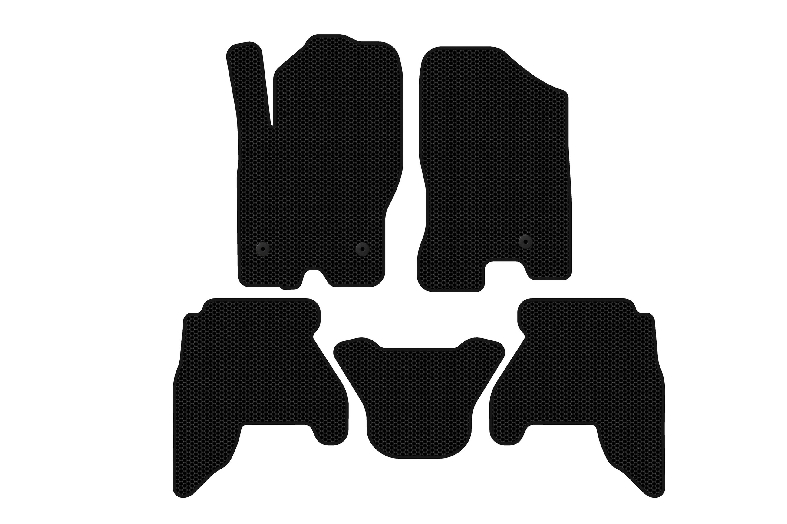 Гумові килимки Carsuit V1 (2 ряди, чорні)