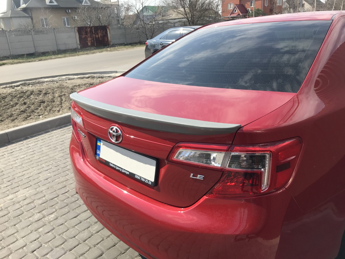 Спойлер ліп багажника Toyota Camry 50 USA 2012-2014 ABS пластик під фарбування 6