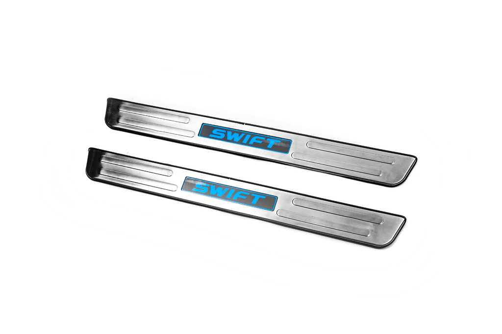Накладки на пороги Libao LED (2 шт, нерж) 2