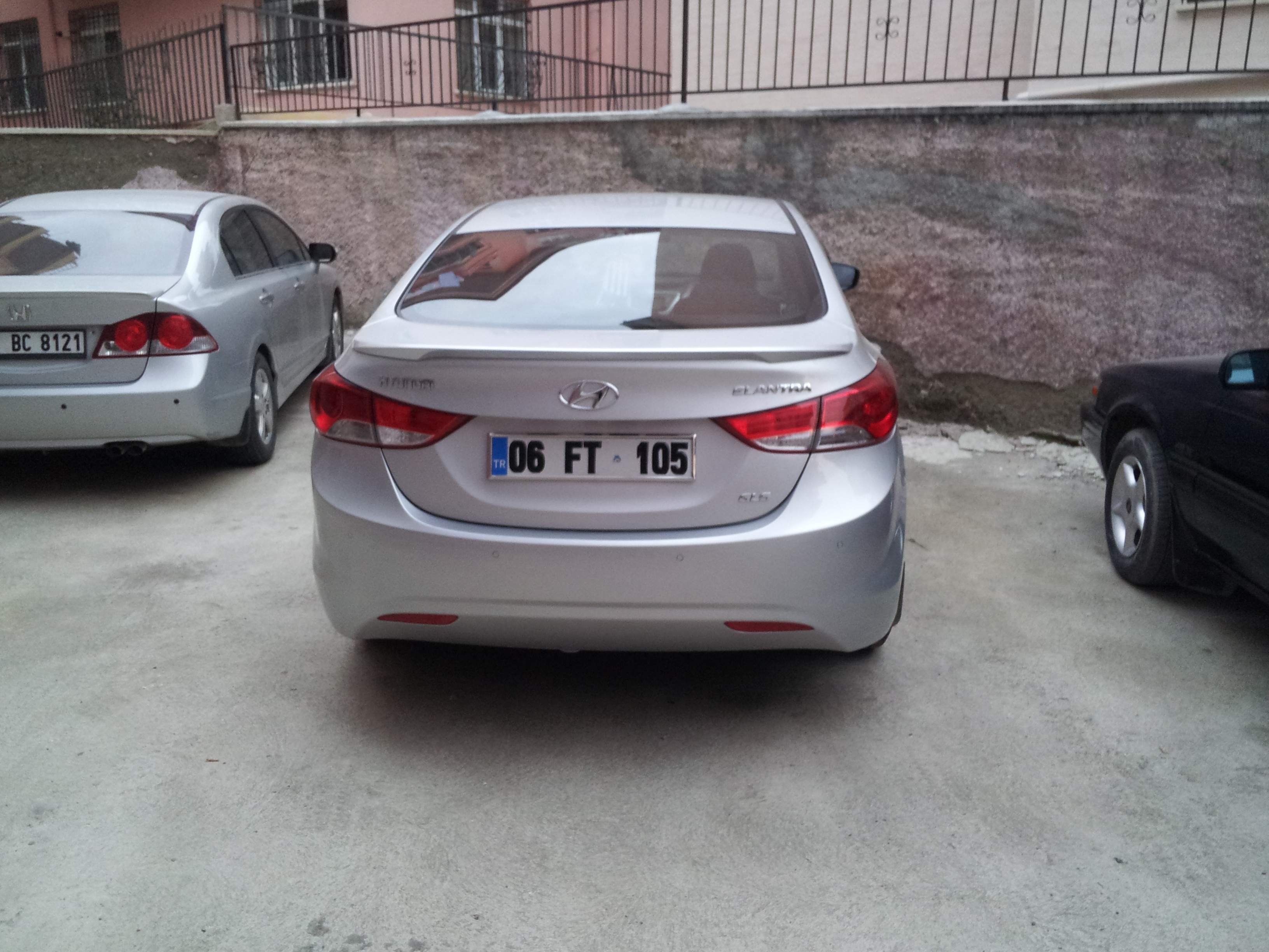 Спойлер ліп на багажник Hyundai Elantra MD 2010-2015 ABS пластик під фарбування 2