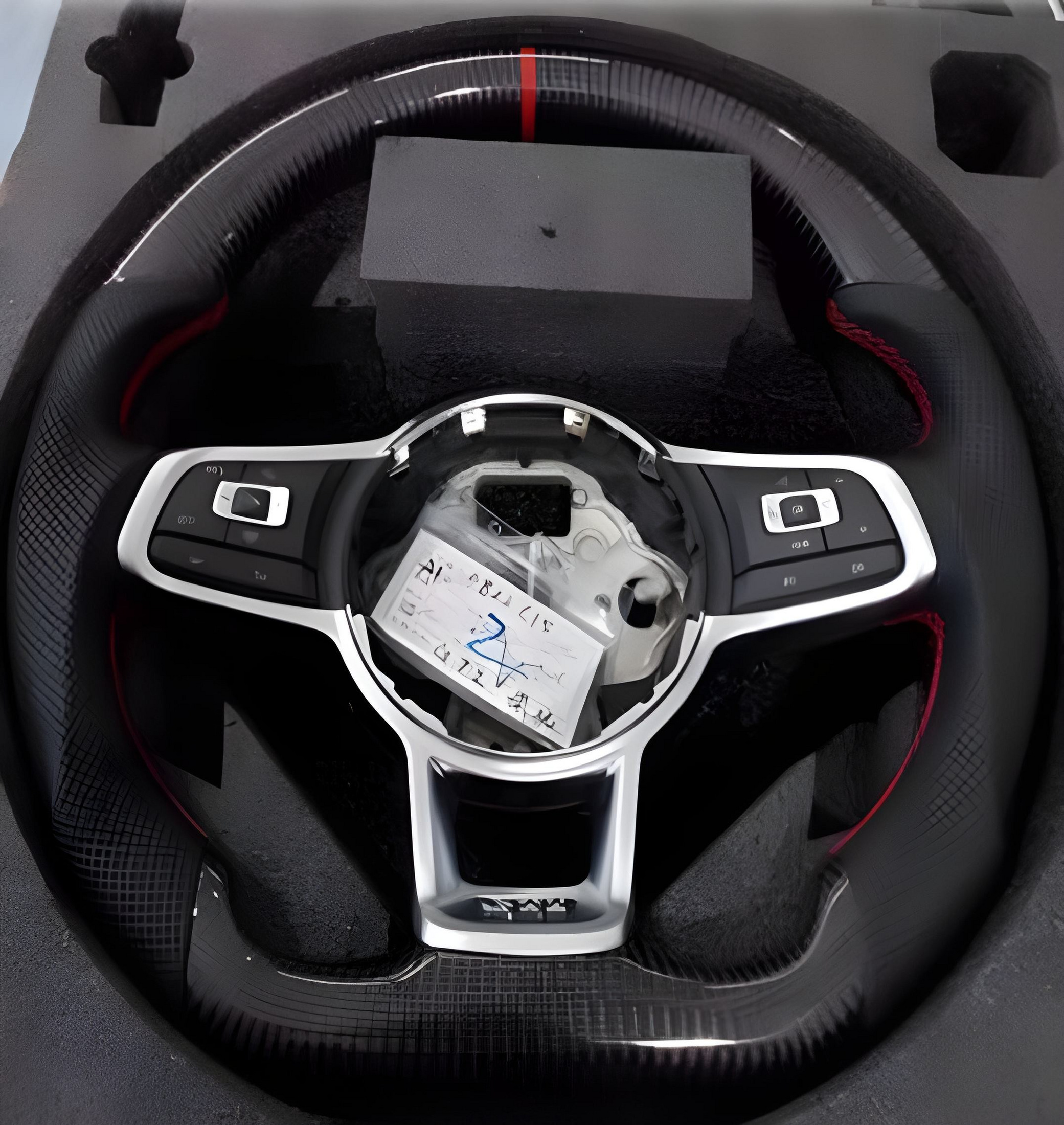 Кермо (для GTI, Карбон + червоний)
