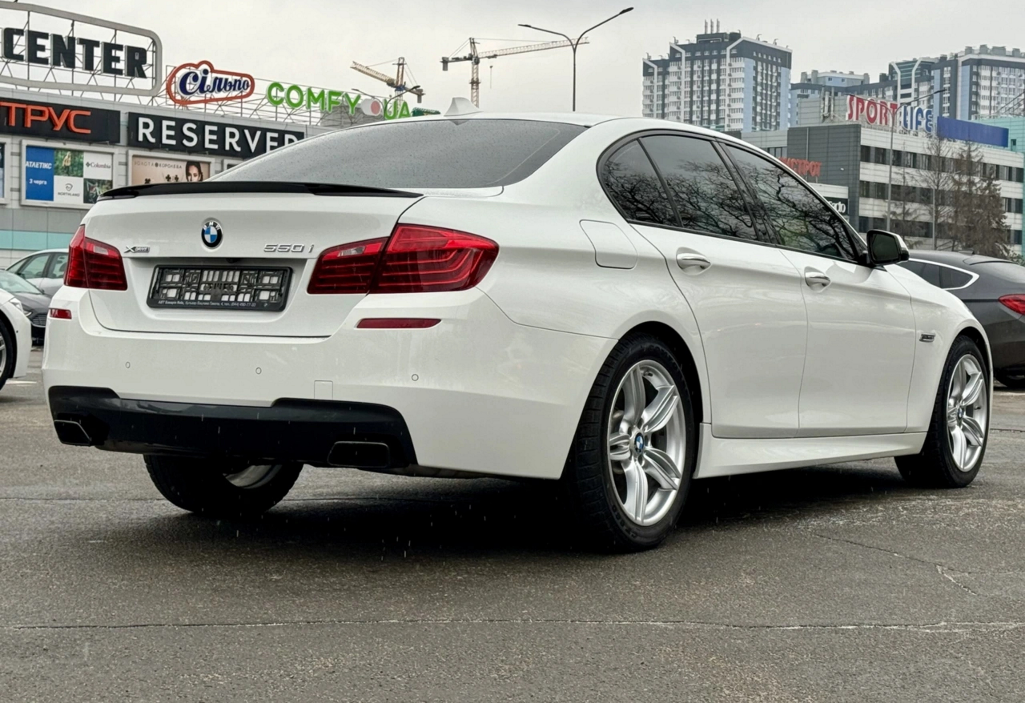 Спойлер Чорний глянець (стиль M-Performance) на BMW 5 Series F10 / F11 2010-2017 року 6