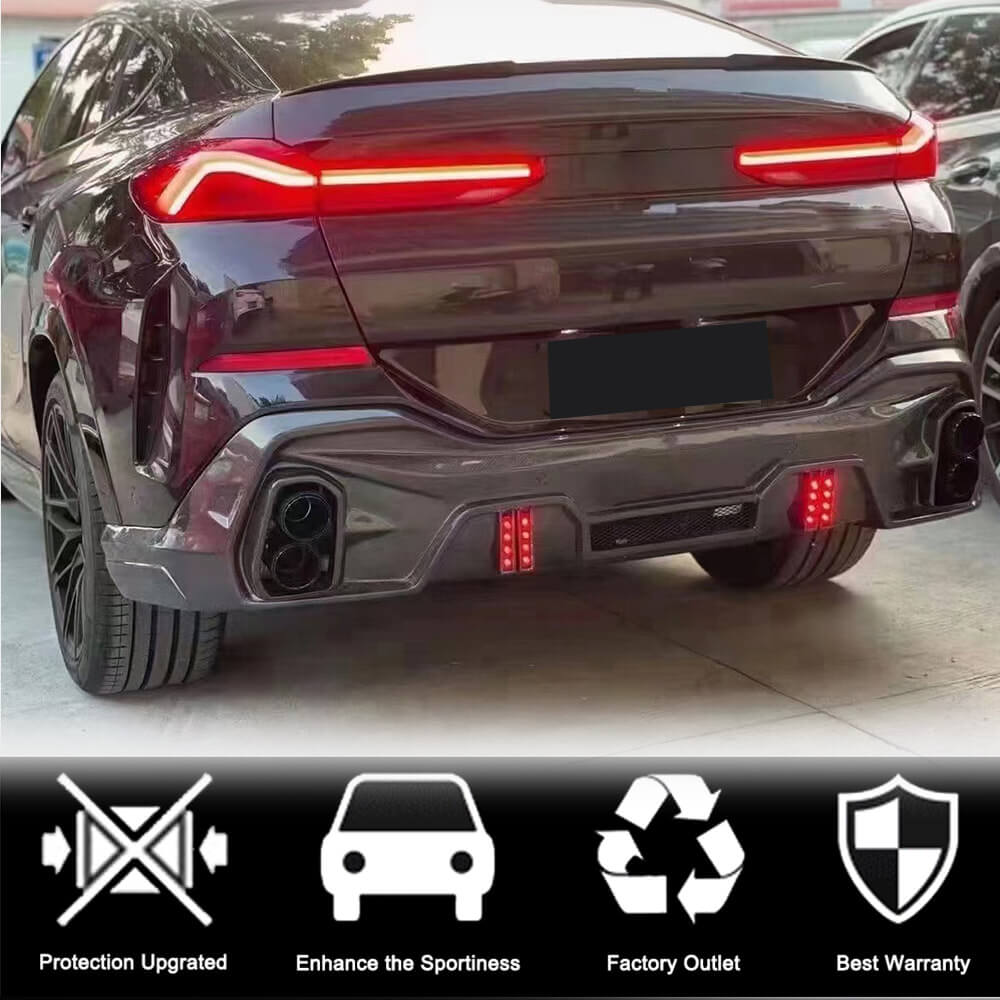 Дифузор заднього бампера (для M-Sport, 2018-2022, Карбон) 2