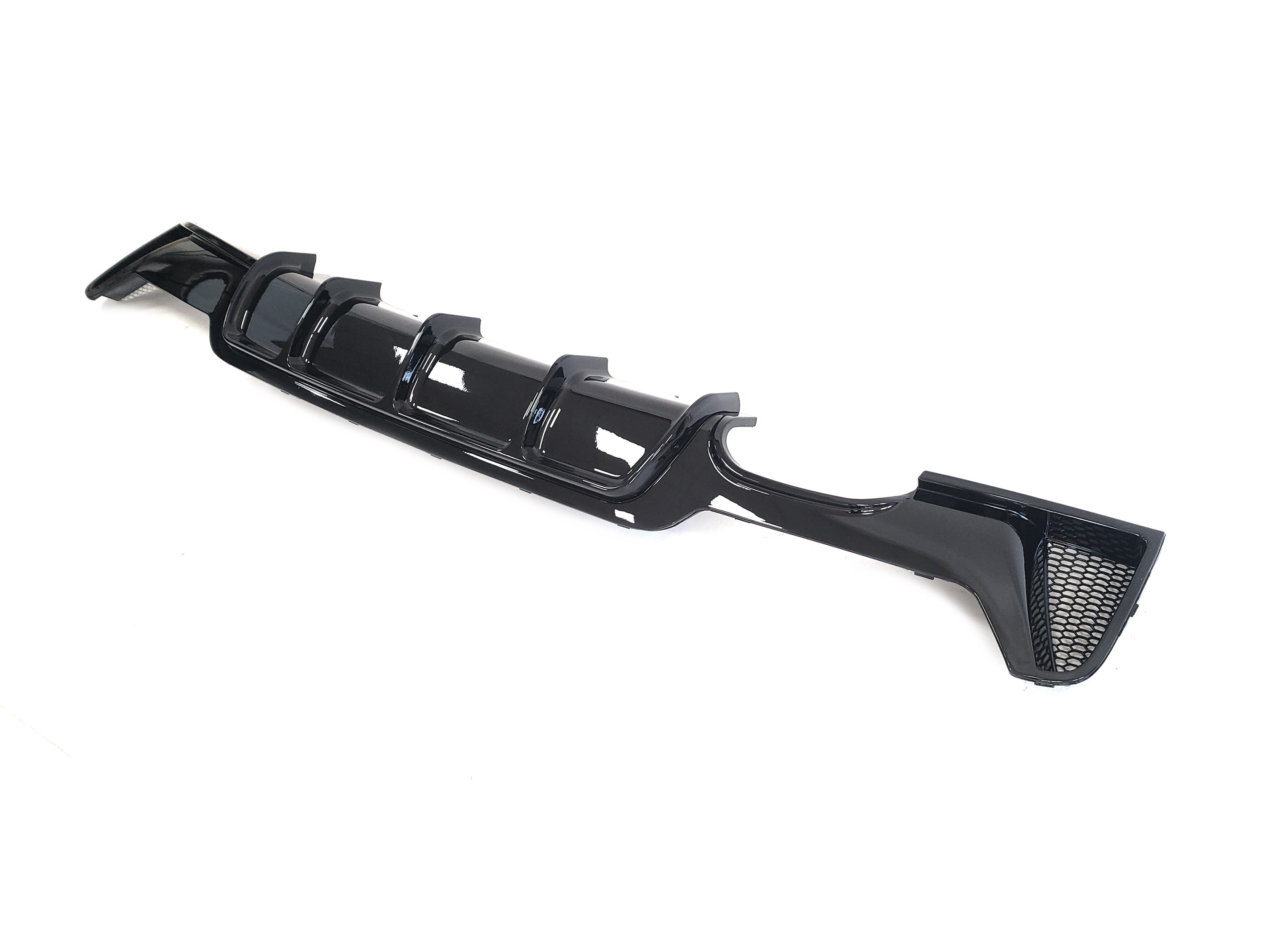 Дифузор (заднього бампера) Чорний глянець (M-Performance) 00--- на BMW 4 Series F32 / F33 2013-2020 року 2