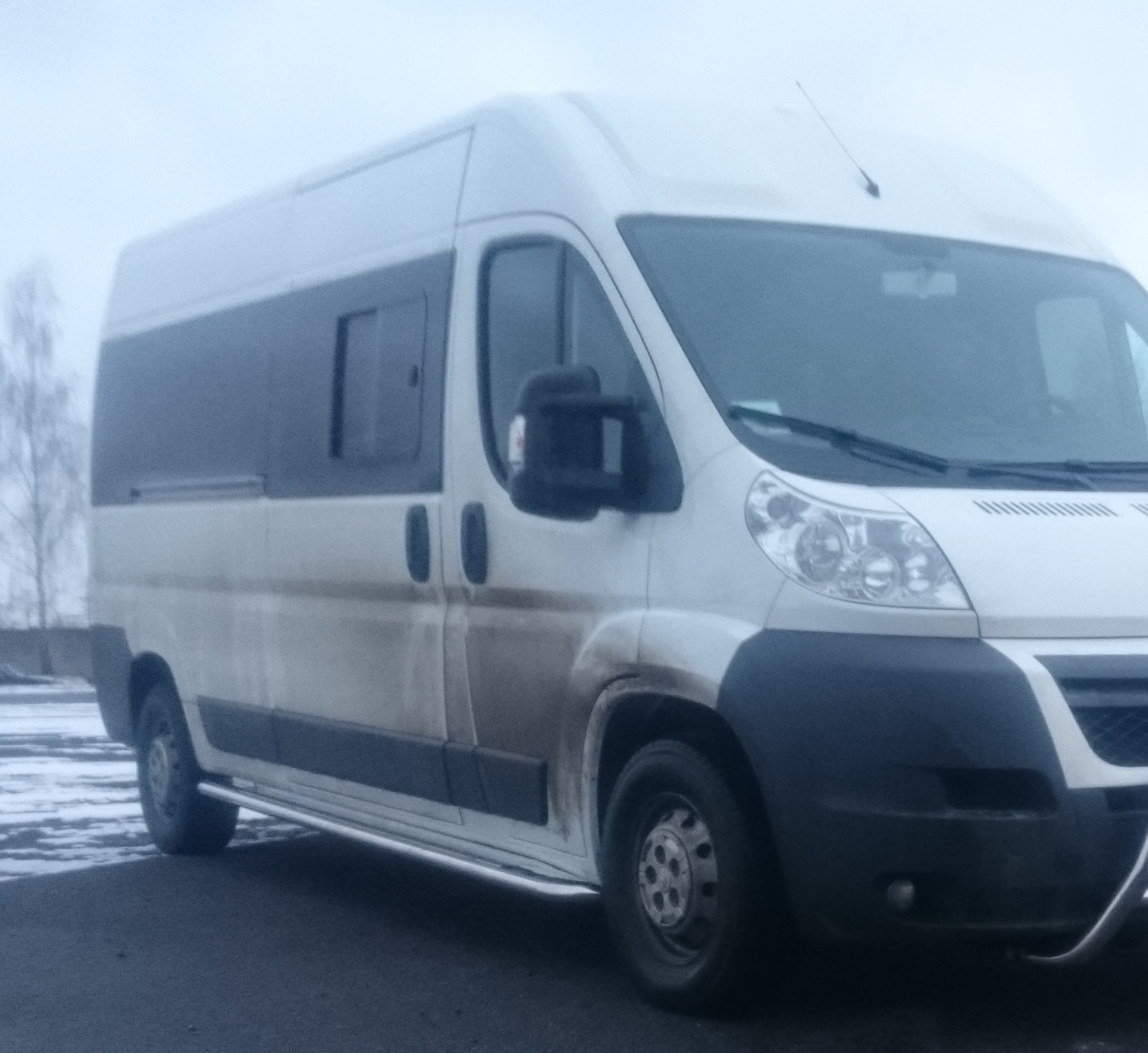 Бокові пороги Premium (2 шт., нерж.) Середня база, Ø60 2