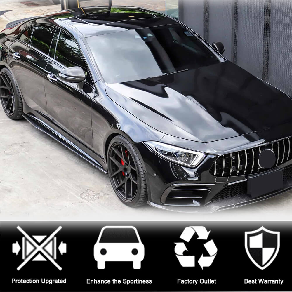 Бокові пороги V1 (для AMG/AMG-Line 2018-2020, Карбон) 3