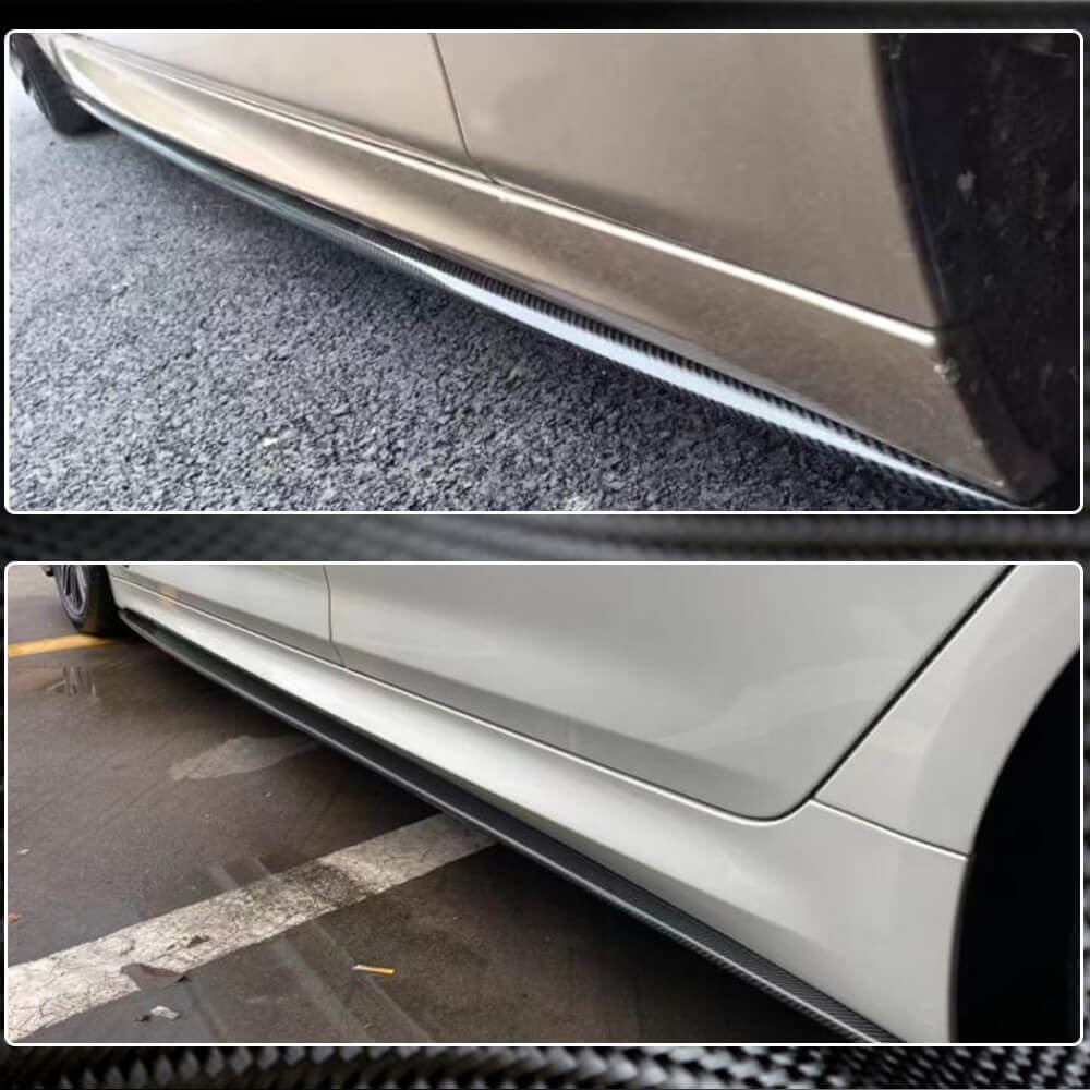 Накладки на пороги (під M-Sport/M5 пороги, Карбон) 4