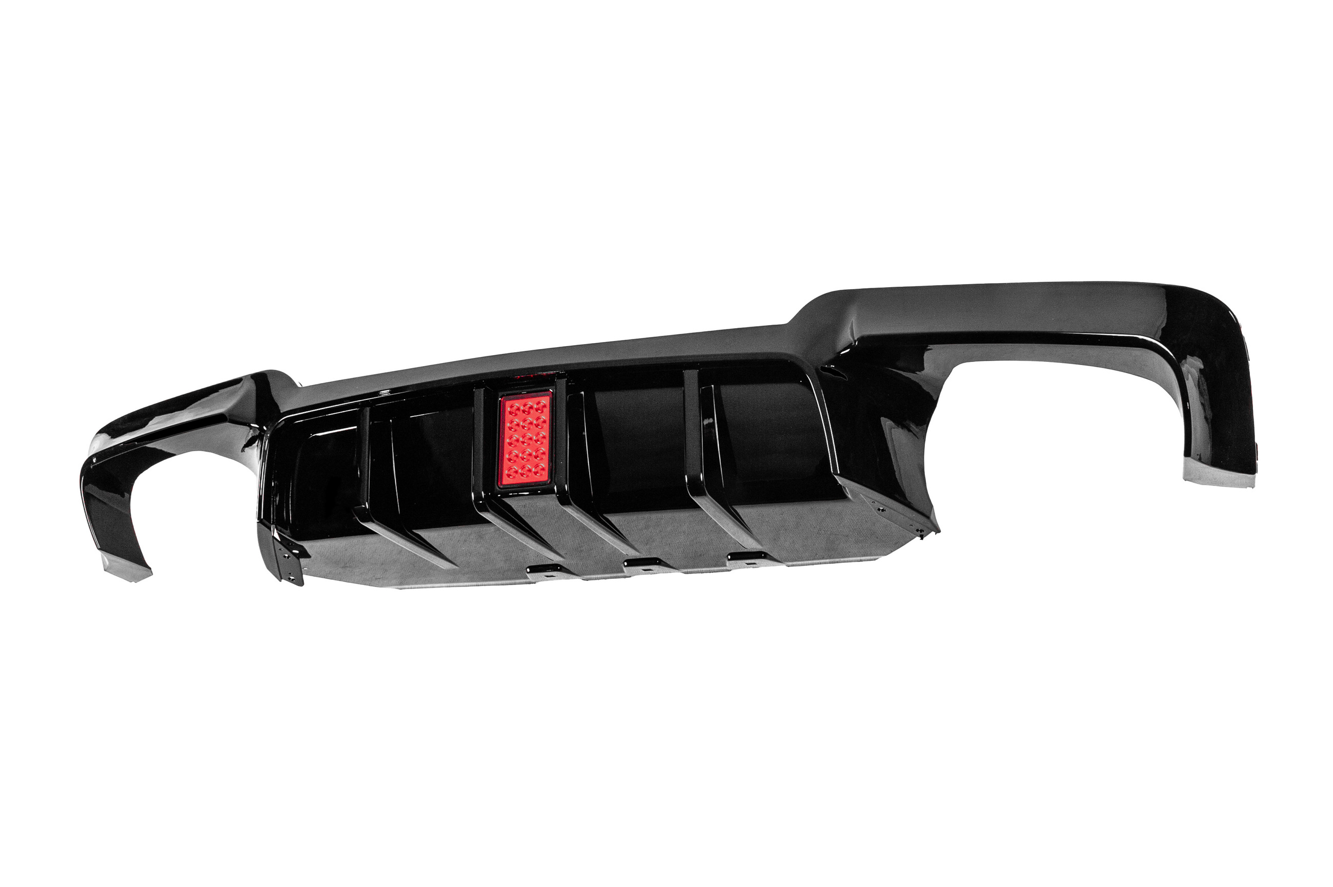 Дифузор заднього бампера M5-Style LED (для M-Sport, ABS) 2