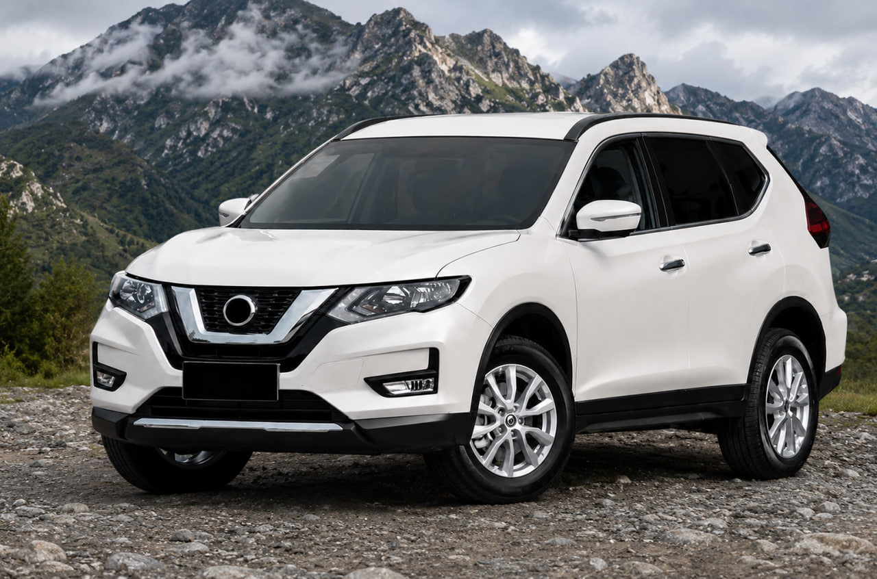 Інтегровані рейлінги чорні OEM (Для X-trail, Алюміній, установка на клей)