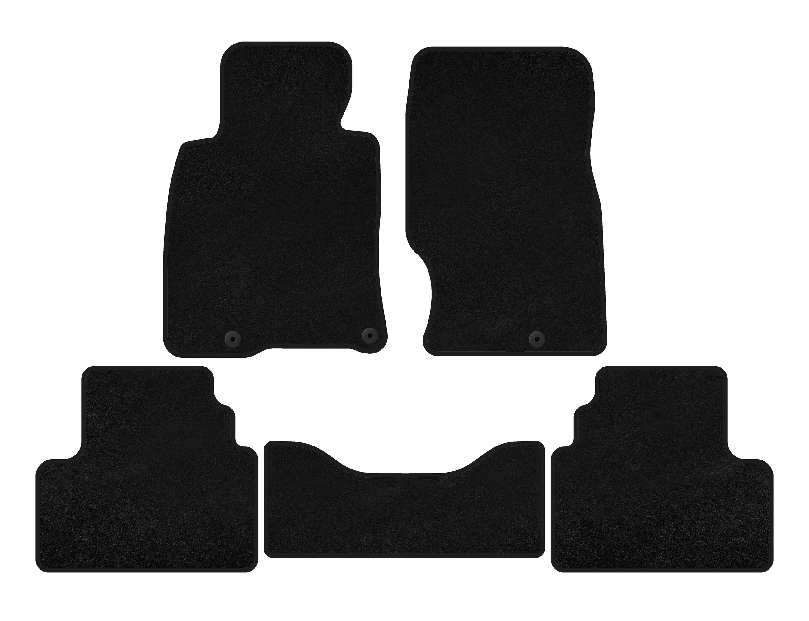 Килимки текстильні Deluxe (G25-G35, SD, чорний)
