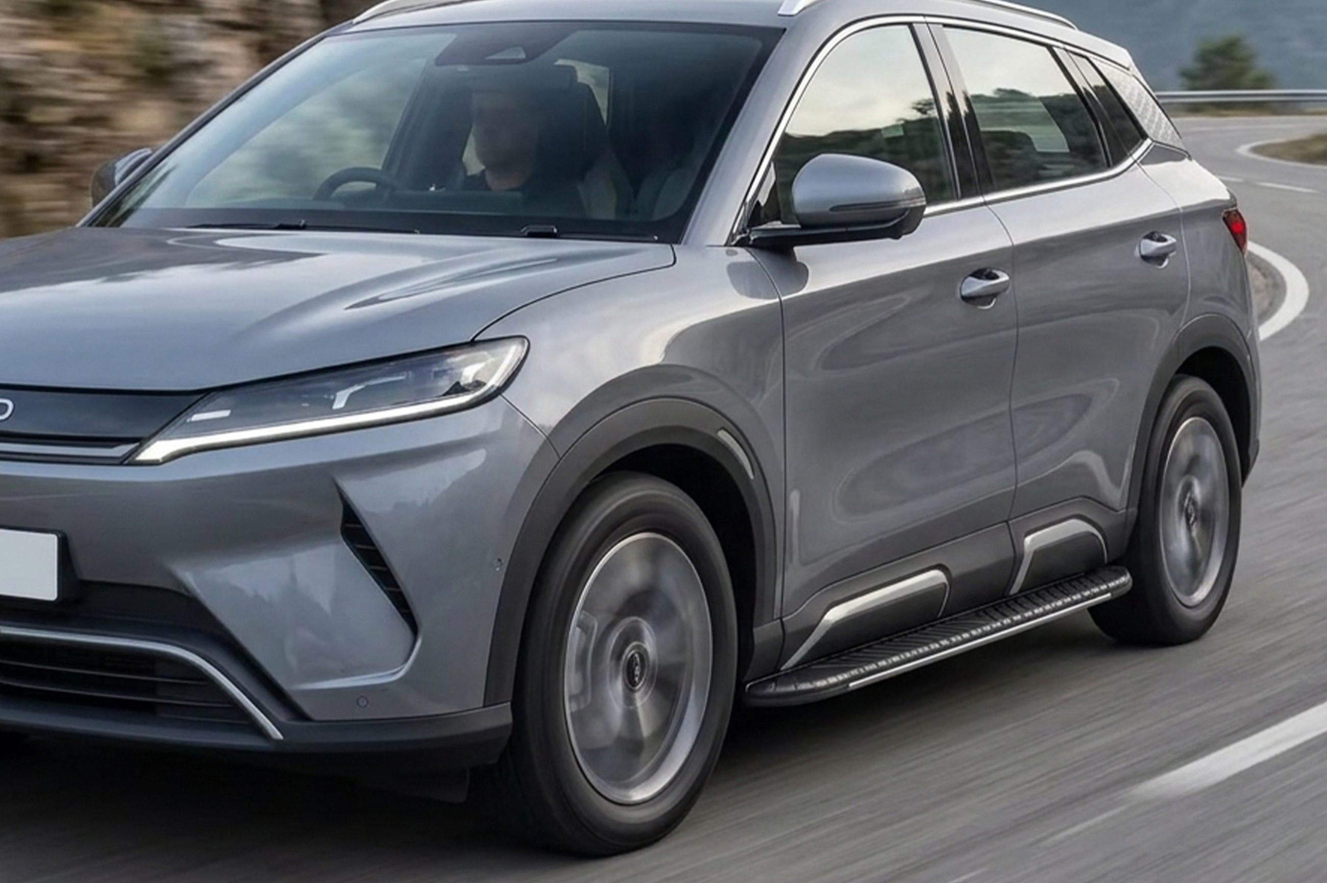 Бокові пороги Bosphorus Grey (2 шт., Алюміній)