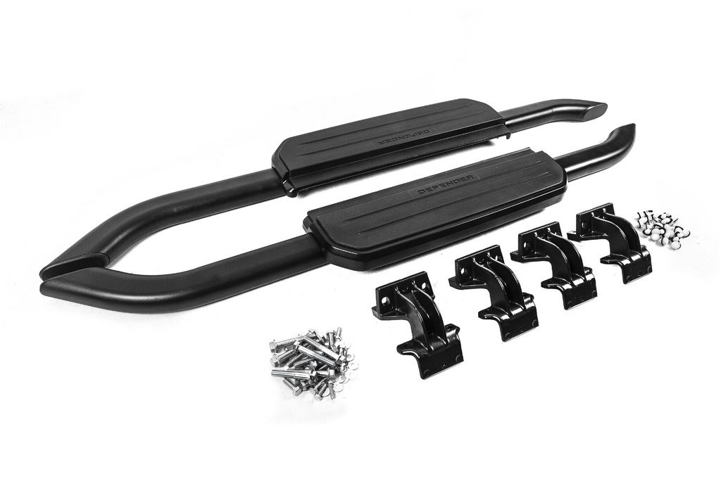 Бокові пороги OEM Black (для 90, 2 шт) 2