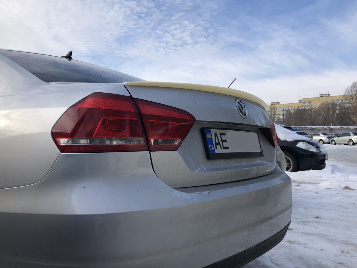 Спойлер ліп на багажник Volkswagen Passat B7 / B8 USA 2011-2019 ABS пластик під фарбування 6
