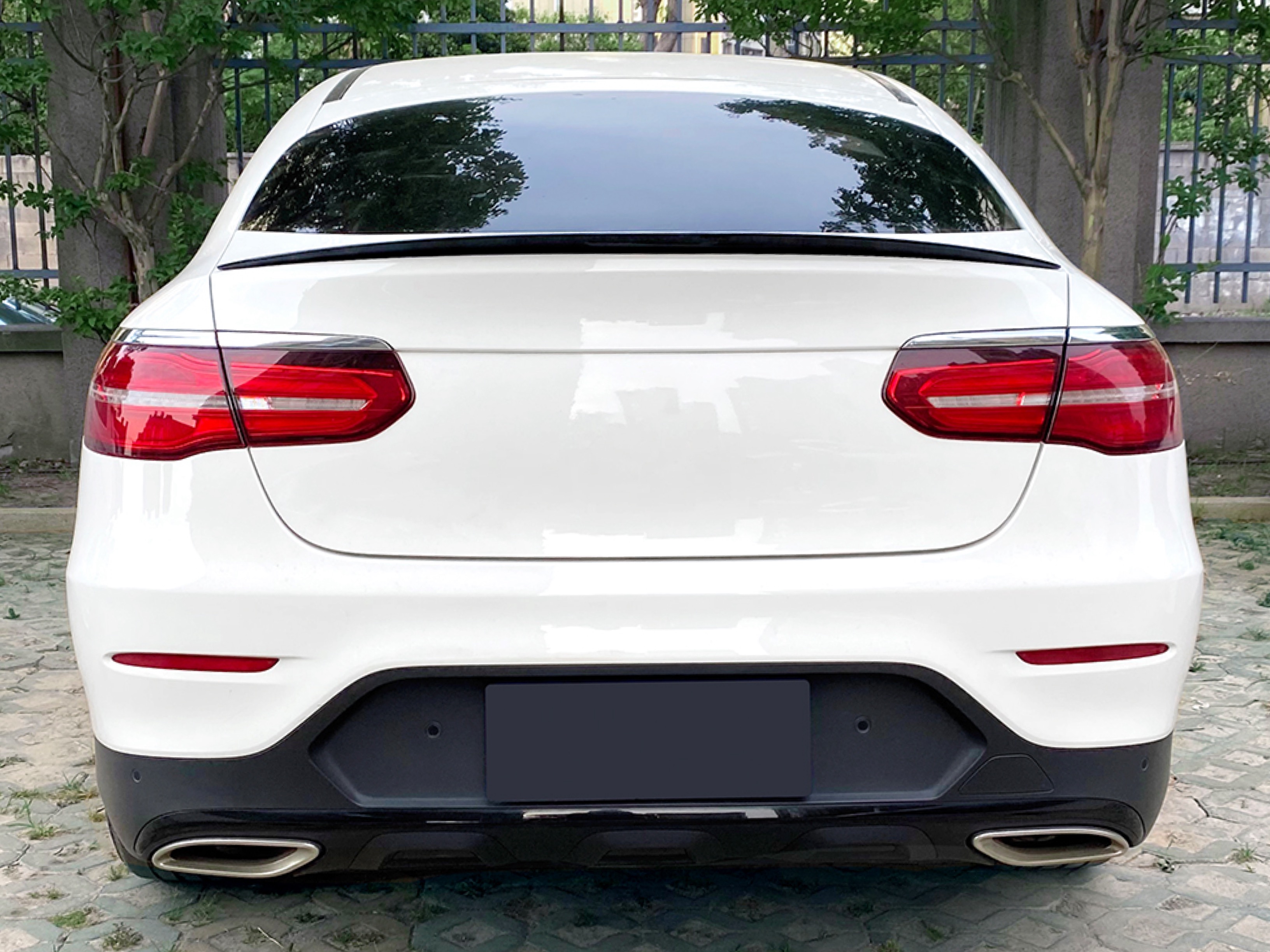 Спойлер лип багажника Mercedes-Benz GLC COUPE C253 2016-2022 ABS пластик колір чорний глянець 2