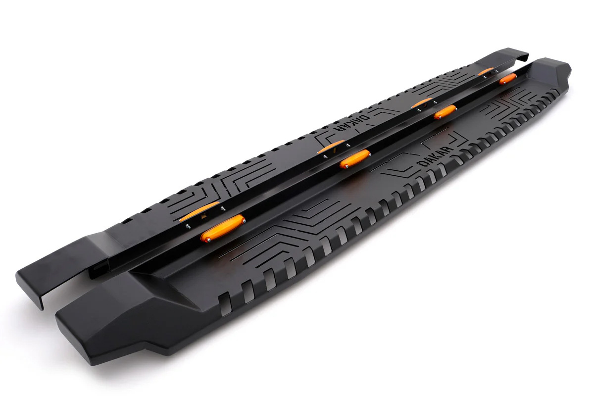 Бокові пороги Dakar V1 з LED (2 шт, метал) 2