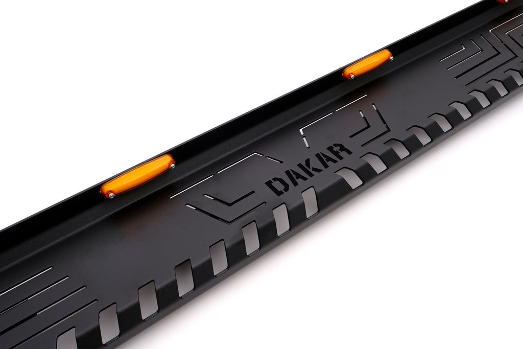Бокові пороги Dakar V1 з LED (2 шт, метал) 4